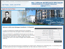 Tablet Screenshot of billlarsonhomeloans.com